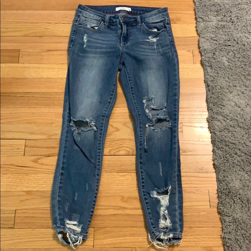 Cello cropped skinny jeans